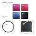 (4 Pack) Orzero Stylish Case Compatible for Tile Mate Finder with Keychain, Protected from Scratch Wet Dirty (Tile Finder Not Included) - 4 Colors