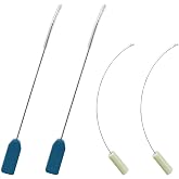 Serger Needle Threader，overlocker Threader Set，for Looper and Needle by Hemline，2 Set Serger Looper Threader and Serger Needle Threader