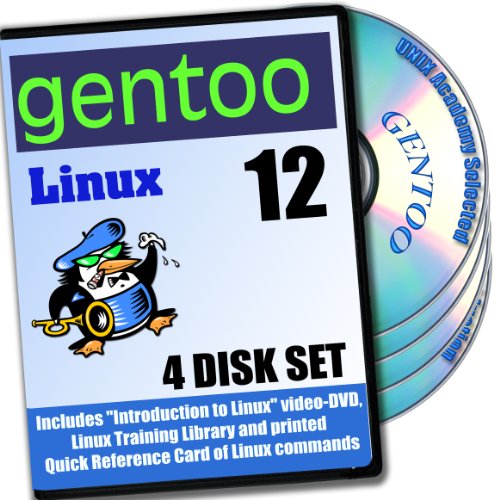 Gentoo 12 Linux, 4-discs DVD Installation and Reference Set, Ed.2012