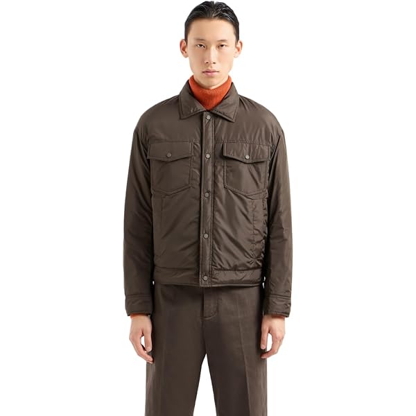 Wrangler Men's Mixed Canvas Chore Coat - Sandstone, Quilted Lining - View #9