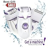 Epilator 3 in 1 Head Female Electric Cordless Epilator Shaver Hair Tweezer Women's Shaving Machines For Armpit Bikini Legs Personal Care For Women