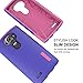 LG G4 Case, TOTU G4 Case [Durable Series] Protective Grip Cover [Drop Protection] Hard Shock-Resistant Hybrid Cover Dual Layer Armor Defender Case for LG G4 - BlueViolet/Rose