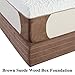 DynastyMattress Queen Wood Box Brown Foundation for Memory Foam, Latex, and air mattresses