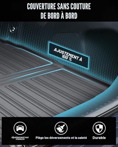 CDEFG Compatible with Toyota Yaris Cross/Hybrid 2021-2024 2025 Car Boot Mat, Anti-Slip Cargo Floor Protection Tray Scratch Resistant Car Tray Yaris Cross Accessories