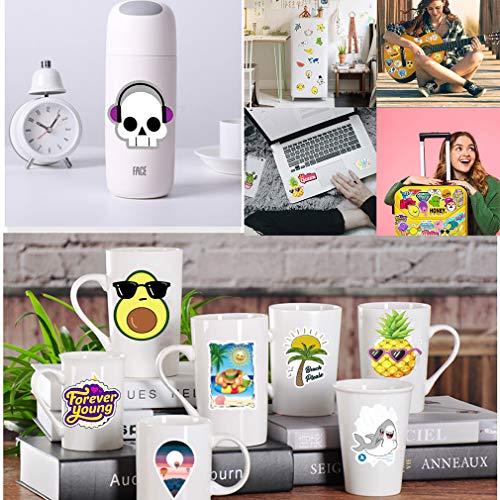 100 Pcs VSCO Stickers Fashion Cute Cool Waterproof Vsco Vinyl Stickers Decals for Hydro Flask, Water Bottle,Travel Durable Vinyl and Office Laptop - Suitable for Kids, Girls, Teens, Women - Thumbnail 5