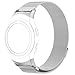 TenCloud For Samsung Gear S2 R720 R730 R730V Smart Watch Replacement Mesh Milanese Loop Wristbands w/Magnetic Closures(Silver)