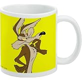 Looney Tunes Wile E Coyote Ceramic Coffee Mug Gift Mugs for, 11oz, White