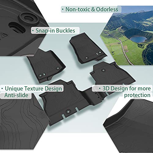 Floor Mat Compatible with 20182020 Jeep Wrangler JL 4Door Front and