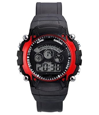 S S Traders- Red Seven Colors Digital Watch for Kids,Good Gift for Kids