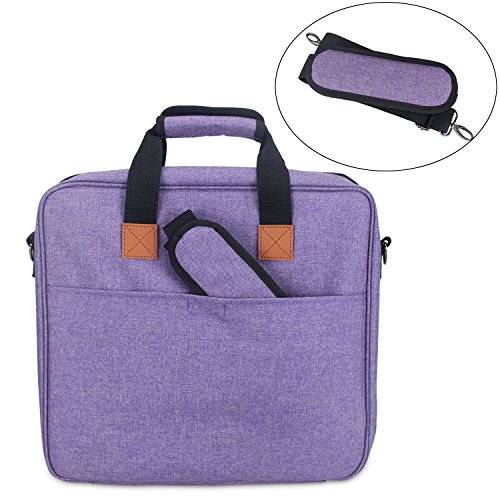 Luxja Carrying Bag for Cricut Accessories and Laptop (Fits for Most Brands), Purple