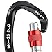 XINDA Screwgate Locking Carabiner Clip - Professional Rock Climbing Carabiner Screw Lock,Heavy Duty Carabiners for Climbing,Mountaineer,Hammock,Camping,Outdoor Equipment (2 pcs Black)
