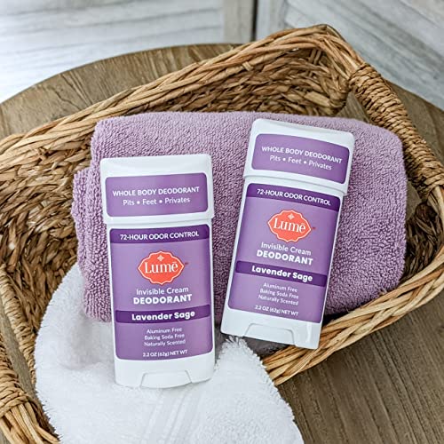 Lume Natural Deodorant Underarms and Private Parts Aluminum Free