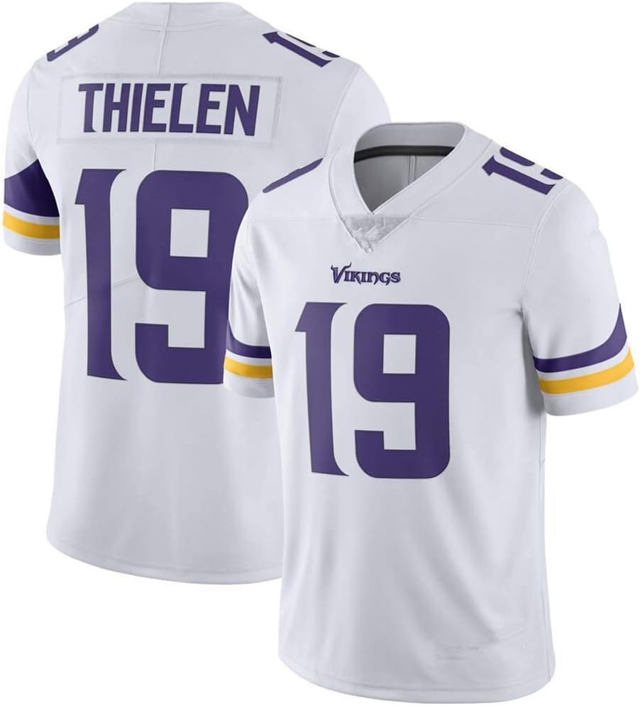SHIJBQY NFL Jersey Minnesota Vikings 19# Football Jersey Fan Edition Embroidery Football Sportswear Short Sleeve Sport Top T-Shirt