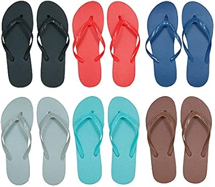 Amazon.com: Womens Solid Flip Flops44; Assorted Color - Case of 96-96 Per Pack: Clothing