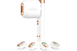 BoSidin Pro Permanent Hair Removal Device, Precision for Facial Peach Fuzz, Underarms, Bikini Line and Legs (White)