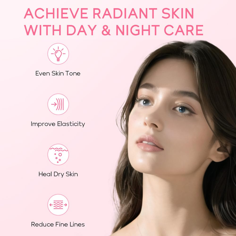 Sakura Skincare Gift Set for Women Girls, 5pcs Skin Care