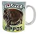 Evolution Avenue I Love Hippos Gift Collection (Women Cotton Socks)