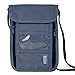 RFID Blocking Passport Holder Neck Pouch Travel Wallet