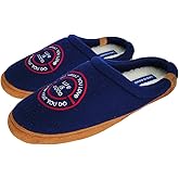 Life is Good Men's Open Back Fleece Slipper, 303593M - Suede & Fleece Indoor/Outdoor Plush & Cozy with Soft Foam & Rubber Sole Slippers, Darkest Blue - Do What You Love, 10