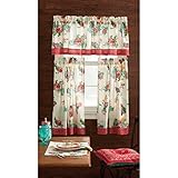The Pioneer Woman Kitchen Curtain and Valance 3pc Set, 30 x 36, Country Garden