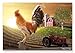 0100 pc Sunrise Farm Cardboard Jigsaw