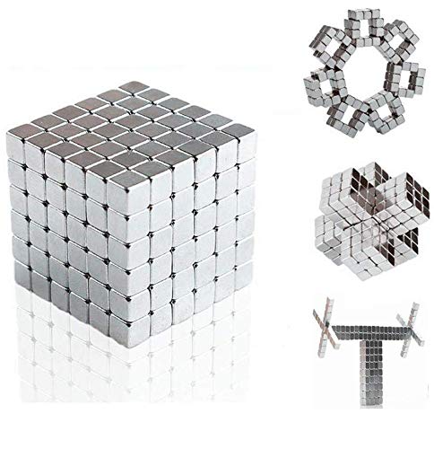 Magnetic Cube, EJOYFL 5mm 216pcs Magnet Sculpture Blocks Cubes Intelligence Learning Blocks Office Toys and Stress Relief for Adults