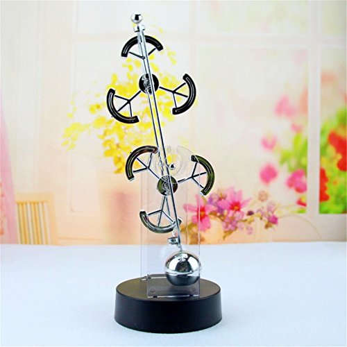 cheerfullus Stress Relieving Kinetic Toy - Double Wheel Electronic Perpetual Motion Balance Ball Physics Science Office Art Decoration,Semicircle