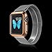 Apple Watch Case, G-Case [Free] Series Light Weight Thin Ultra Fit Plating PC Protective Shell Bumper Case For iWatch Apple Watch 38MM + Tempered Glass Screen Protector (Rose Gold)