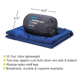 Browint Sleeping Bag Liner with All Around Two-Way