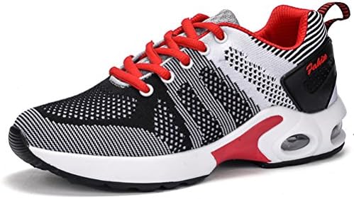 Women's Lightweight Comfortable Running Shoes Breathable Tennis Shoes Sports Shoes Casual Walking Sneakers(Air cushion, Black white-40)