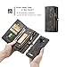 Galaxy Note 9 Wallet Case,AKHVRS Handmade Premium Cowhide Leather Wallet Case,Zipper Wallet Case [Magnetic Closure]Detachable Magnetic Case & Card Slots for Samsung Galaxy Note 9 - Black
