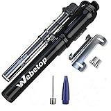 Webetop Mini Bike Pump Portable Presta Schrader Valve with Frame Mount High Pressure High Volume Lightweight Quick for Road Bike Mountain Bike Ball Basketball 260PSI 7.4 Inch Length 4.4oz Weight