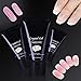 1 Pc Nail Quick Building Nail Tips Finger Extension Poly Glue Gel Nail Art UV LED Builder Nail Gel Nail Enhancement Tool (Bare Pink)