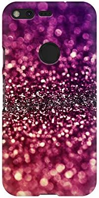 Mobicture Pink Sparkes Designer Printed Hard Case Cover - [Hard Poly Carbonate] [Slim-fit] [Shock-Proof] Back Cover for Google Pixel XL