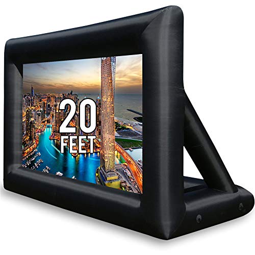 thumbnail image 2 of SAYOK 14FT Inflatable Outdoor Movie Screen – Airtight Projector Screen With Stand, Indoor/Outdoor 2 of 5
