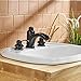 BWE Waterfall 8-16 Inch Oil Rubbed Bronze 3 Holes Two Handle Widespread Faucet Commercial Bathroom Sink Tap