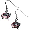 Siskiyou NHL unisex-adult Chrome Dangle Earrings