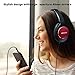 JIUHUFH JH-803 Wireless Over Ear Headphones with Mic, 20 Hour Long Battery Life Bluetooth 4.1 Headsets Lightweight Wireless Earphones Compatible with iPhone/Android Phones/Tablet/iPad/TV - Black&Red