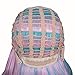 ColorGround Long Curly Cosplay Wig with 2 Ponytails(Pink/Blue)