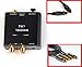 Fiio D3 (D03 K) Digital to Analog Audio Coverter with Extreme Audio Optical TOSlink Cable and RCA to RCA Audio Cable (192kHz/24bit Optical and Coaxial DAC)