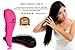 Vergiano Easy Glide Pain Free Detangling Hair Brush for Adults, Kids, Pets - Easily Remove Knots & Tangles (Pink)