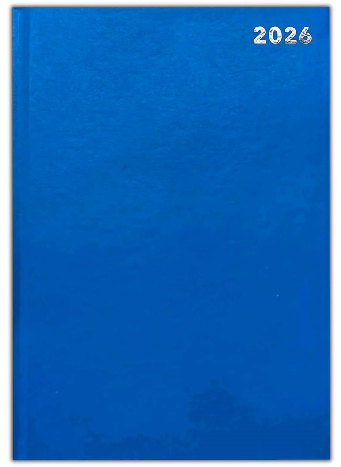 2026 A4 2 Page Per Day Appointment Diary - Hardback Office Diary (Blue)