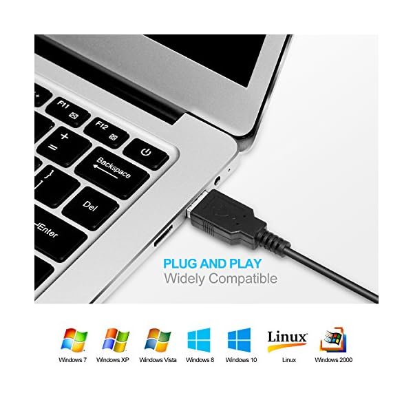 TECKNET-Pro-S2-High-Performance-Wired-USB-Mouse-6-Buttons-upto-2000dpi TECKNET USB Wired Mouse, 6-Button Corded Mouse with 2 Adjustable DPI, Optical Computer Mouse with Ergonomic Design for…