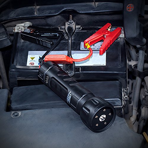 Rocket Socket Portable Auto Emergency Supply Car Jump Starter, 400 Peak