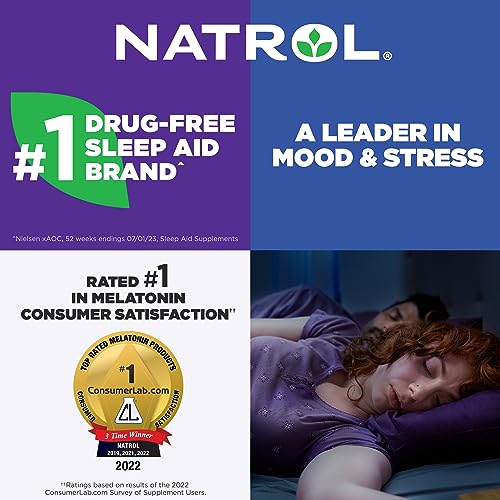 NATROL FAST DISSOLVE MELATONIN 5 MG, MELATONIN SUPPLEMENTS FOR RESTFUL SLEEP, SLEEP SUPPORT FOR ADULTS, 150 STRAWBERRY-FLAVORED TABLETS, UP TO A 150 DAY SUPPLY