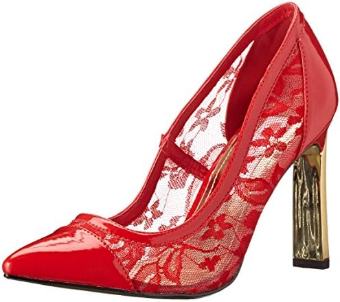 Two Lips Women's Angie Dress Pump,Red,8 M US