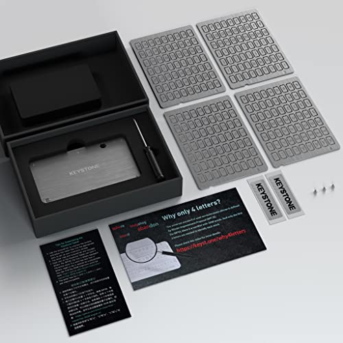 Keystone Indestructible Steel Crypto Cold Storage Seed Backup
