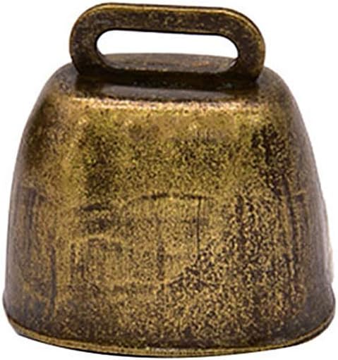 NUOBESTY Metal Cowbells Noisemaker Call Bells for Football Games Weddings Classroom Use 2pcs, Bronze, 3.5*3.5cm - Image 4