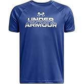 Under Armour Boys Tech Split Wordmark Short Sleeve T Shirt