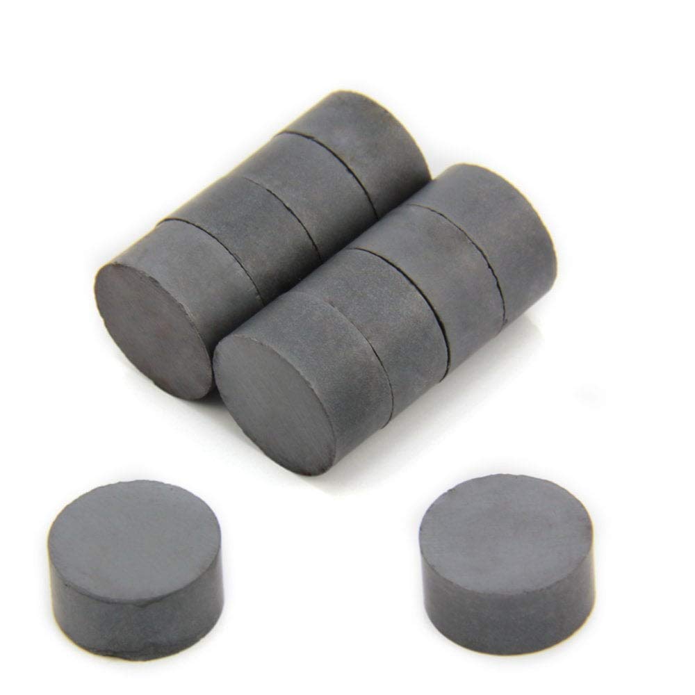 Y30BH Ferrite Magnet for Arts, Crafts, Model Making, DIY, Hobbies, Office, and Home - 20mm x 10mm thick - 1.4kg Pull - Pack of 200